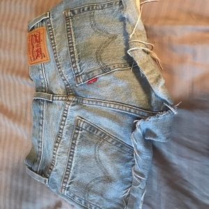 Levi’s 501 high waisted shorts